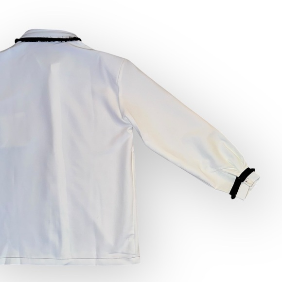 Unisex Button-down Shirt w/ Tassled Details - Picture 8 of 8